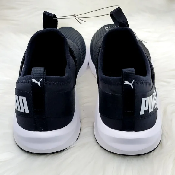 PUMA PROWL SLIP ON SNEAKERS BLACK AND WHITE - Picture 12 of 16
